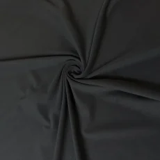 Bio organický soft touch úplet černý, Látky OliVe