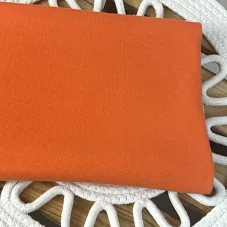 Bio organický bavlněný náplet oranžový, Látky OliVe