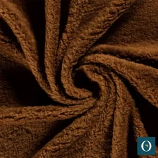 Sherpa fleece hnědý – hebká, huňatá látka v různých barvách