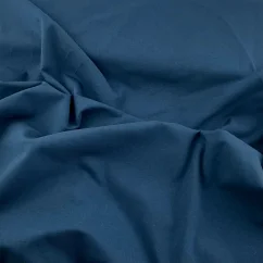 Bio organický bavlněný úplet indigo modrý, látky OliVe