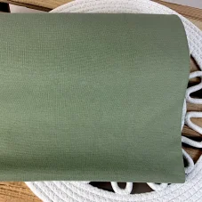 Bio organický bavlněný náplet olivový, Látky OliVe