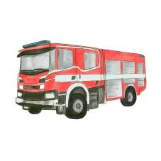 DTF nažehlovačka Hasičské auto, autorský design Látky OliVe