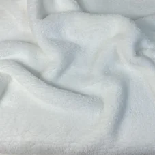 Sherpa fleece krémově bílý – hebká, huňatá látka na šití