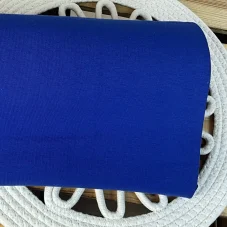 Bio organický bavlněný náplet královsky modrý, Látky OliVe