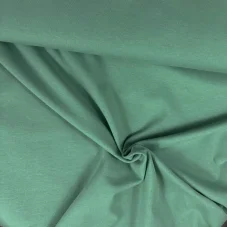 Bio organický bavlněný úplet tmavý mint, Látky OliVe