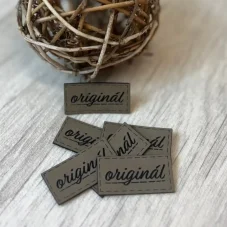 Handmade štítek z koženky pro originální výrobky