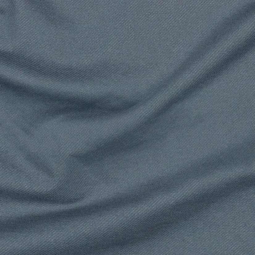Jeans žakárový úplet v modrošedé barvě s denim strukturou – látka vhodná na šití oblečení.
