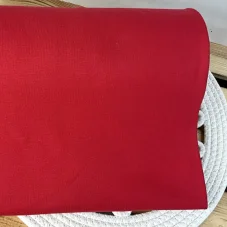 Bio organický bavlněný náplet červený, Látky OliVe