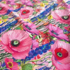 Bavlněný úplet Letní louka, Látky OliVe