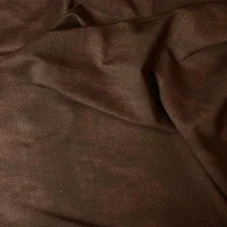 French Terry nepočesaná teplákovina s jeans efektem hnědá