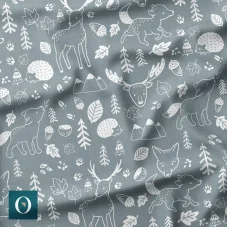 Zimní softshell s fleece 10000/3000 Podzimní les, mockup