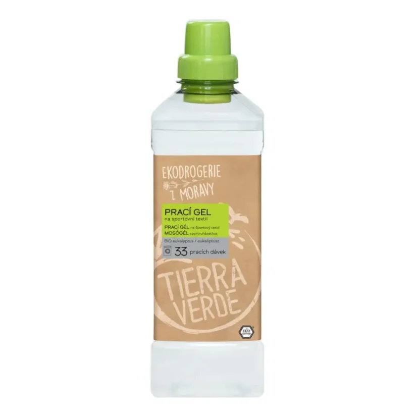 Prací gel bio sport eukalyptus Tierra Verde, Látky OliVe