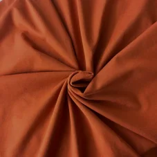 Bio organický bavlněný úplet rezavý, Látky OliVe