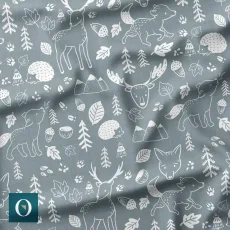 Winter-Sofshell mit Fleece 10000/3000 Herbstwald, Mockup