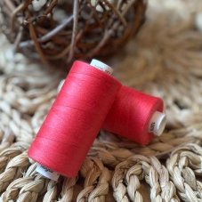 Univerzální polyesterová nit Hagal Unipoly v návinu 500m, světle červená