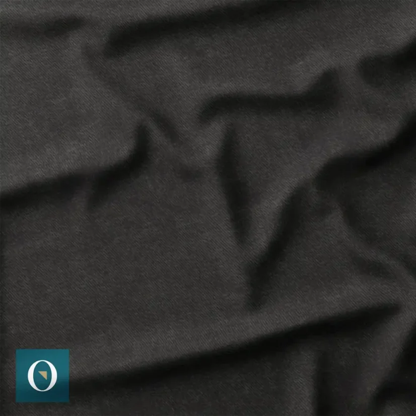 Zimní softshell s fleece jeans look černý, mockup