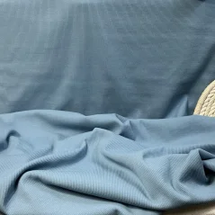 Žebrovaný úplet jeans modrý Žebrovaný úplet jeans modrý
