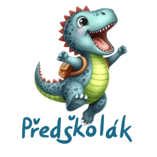 DTF nažehlovačka s veselým dinosaurem – motiv pro handmade oblečení malých předškoláků