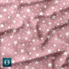 Zimní softshell s fleece 10000/3000 Hvězdičky na růžovém pozadí, mockup