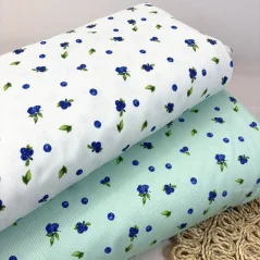 Žebrovaný úplet Borůvky, Látky OliVe Žebrovaný úplet Borůvky, Látky OliVe