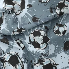 Bavlněný úplet Fotbal, Látky OliVe Bavlněný úplet Fotbal, Látky OliVe