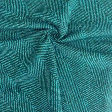 Počesaná teplákovina rybí kost tyrkysová, Látky OliVe