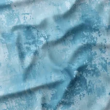 Bavlněný úplet s elastanem – světle modrá grunge textura, metráž