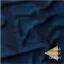 Tmavě modrá denim textura na bavlněném úpletu – metráž