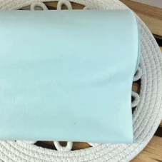 Bio organický bavlněný náplet ledově modrý, Látky OliVe