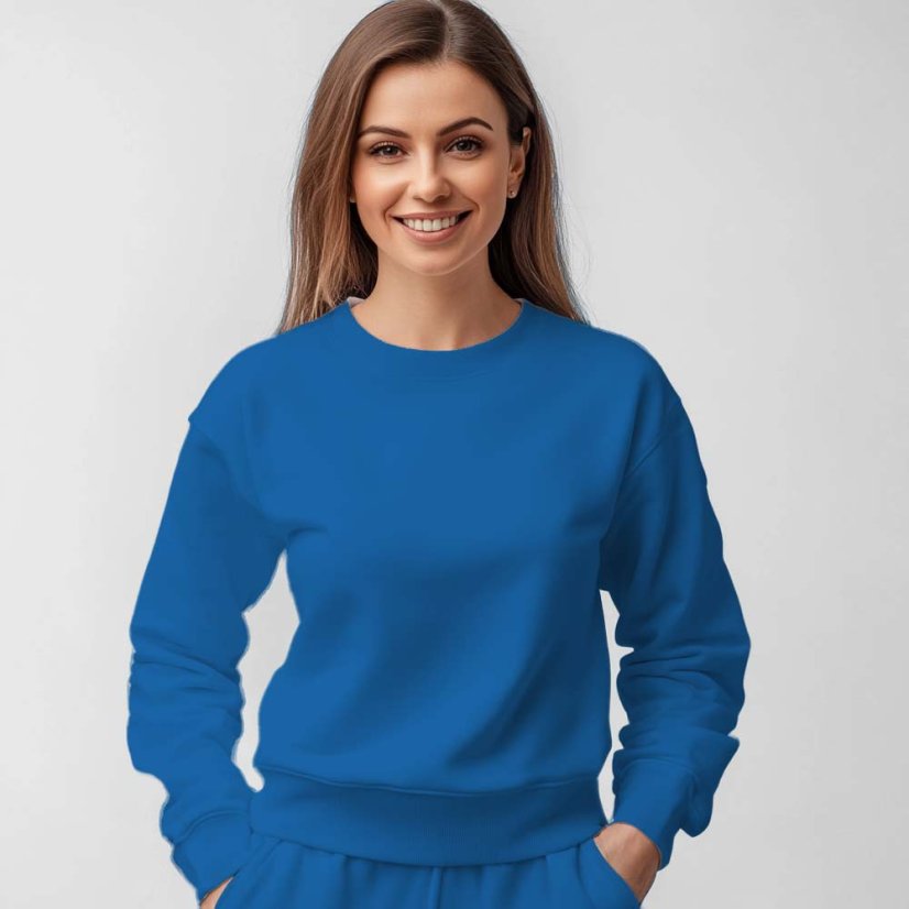 Bavlněný úplet princess blue