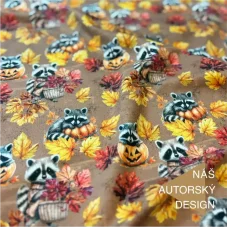 Podzimní bavlněný úplet pro dětské i dekorativní šití