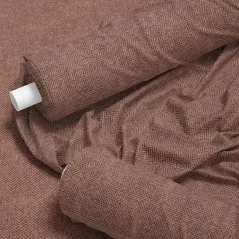 French Terry nepočesaná teplákovina s rybí kostí mocha mousse, Látky OliVe French Terry nepočesaná teplákovina s rybí kostí mocha mousse, Látky OliVe