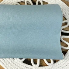 Bio organický bavlněný náplet kovově modrý, Látky OliVe