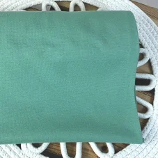 Bio organický bavlněný náplet tmavý mint, Látky OliVe