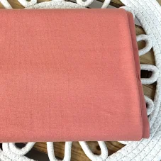 Bio organický bavlněný náplet broskvově růžový, Látky OliVe