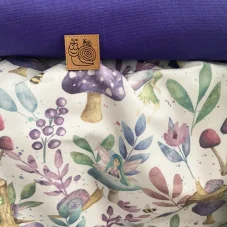 Letní bavlněný úplet Lesní víly